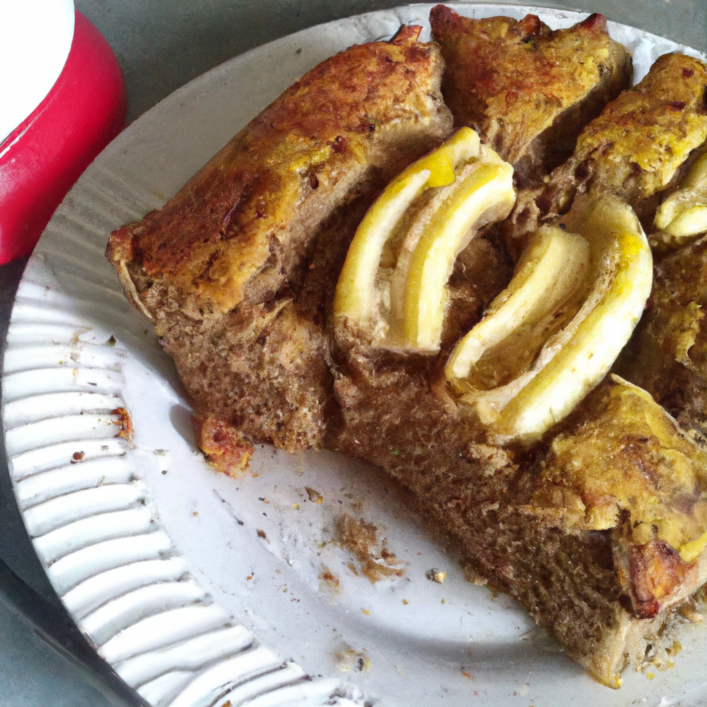 Receita de Bolo de Banana com calda caseiro tradicional