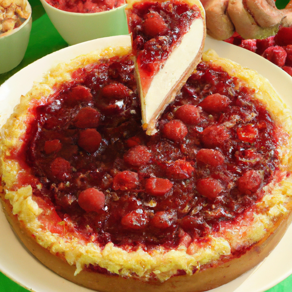Torta de Ricota com Geléia