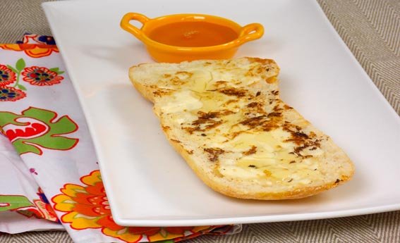 foto da receita Ciabatta com queijo na chapa