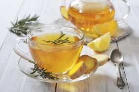 foto da receita Chá gelado com limão e gengibre