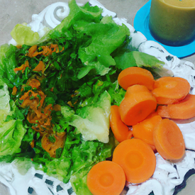 salada cenoura e acelga