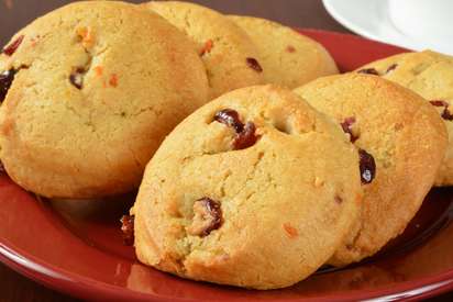 Cookies com sabor de laranja