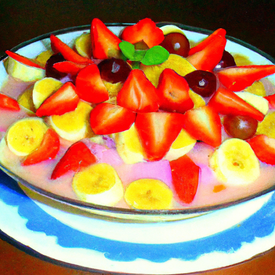 Salada de frutas do Salim