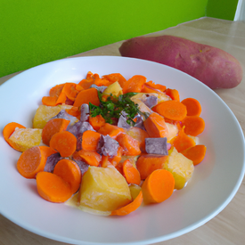 salada de batata e cenoura