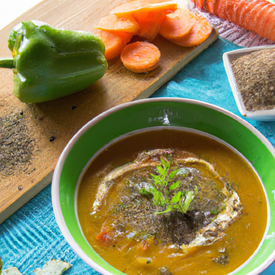 sopa de creme de legumes com quinoa detox