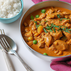 Curry Thai - Porco, Frango e Broto de Feijão