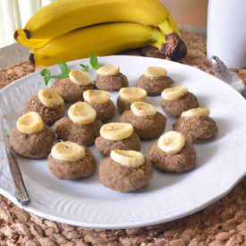 MiniCookies de Banana - Sem glúten sem lactose (R)