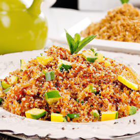 Salada de quinoa com gengibre
