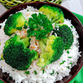 arroz com brocolis