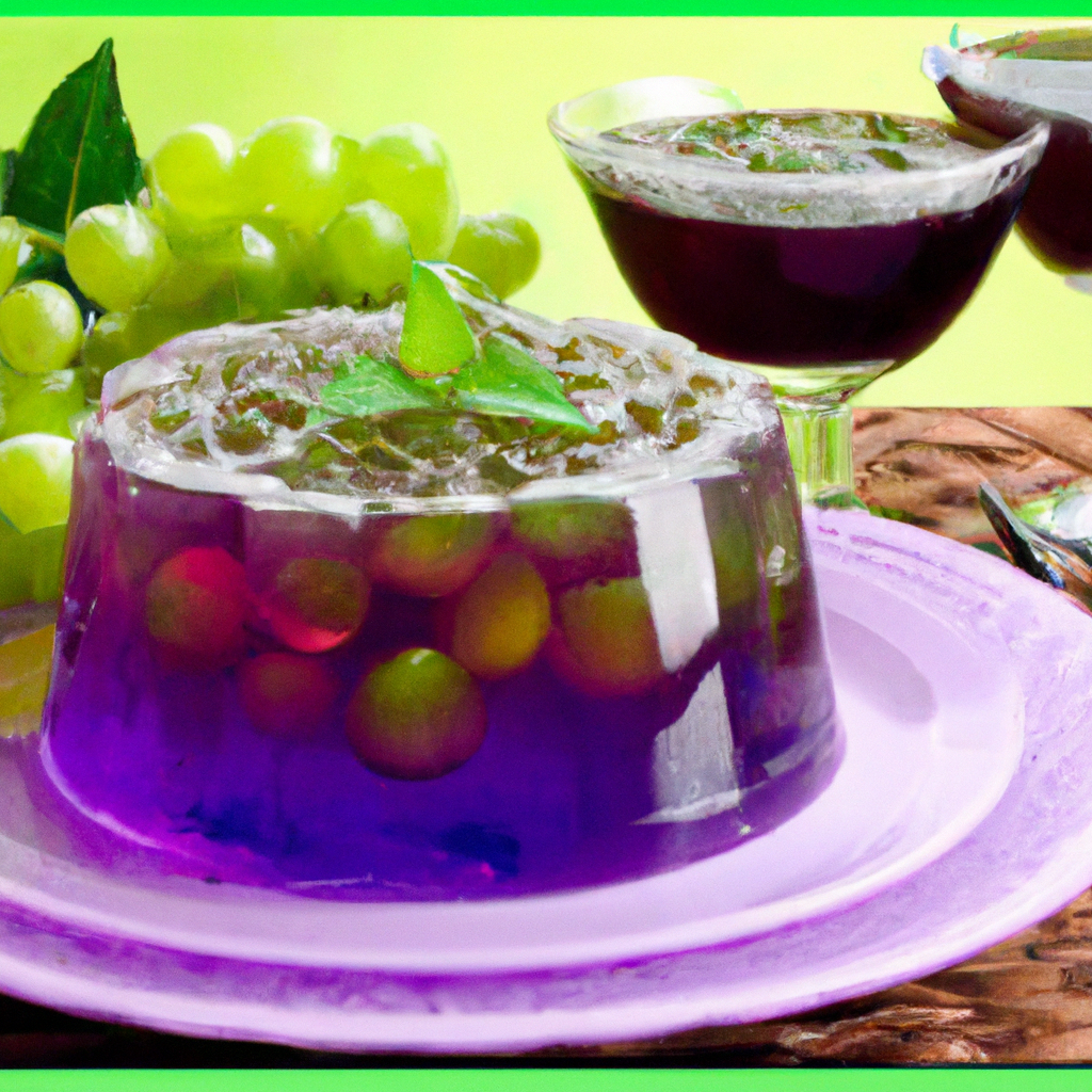 foto da receita Gelatina natural de uva