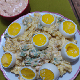 Pasta de ovo, maionese e mostarda da Gigi