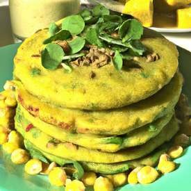 Panquecas de milho verde vegana - Santo Legume