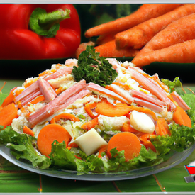 Salade de Kani com Presunto