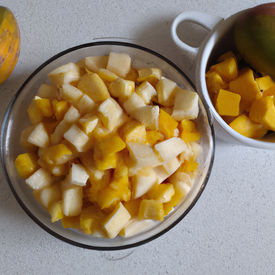 Salada de Fruta (mamão, abacaxi, manga, melão)