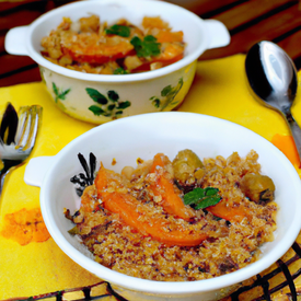 Kitchari de quinoa com lentilha e cenoura