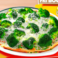foto da receita Pizza de Brócolis com Mussarela