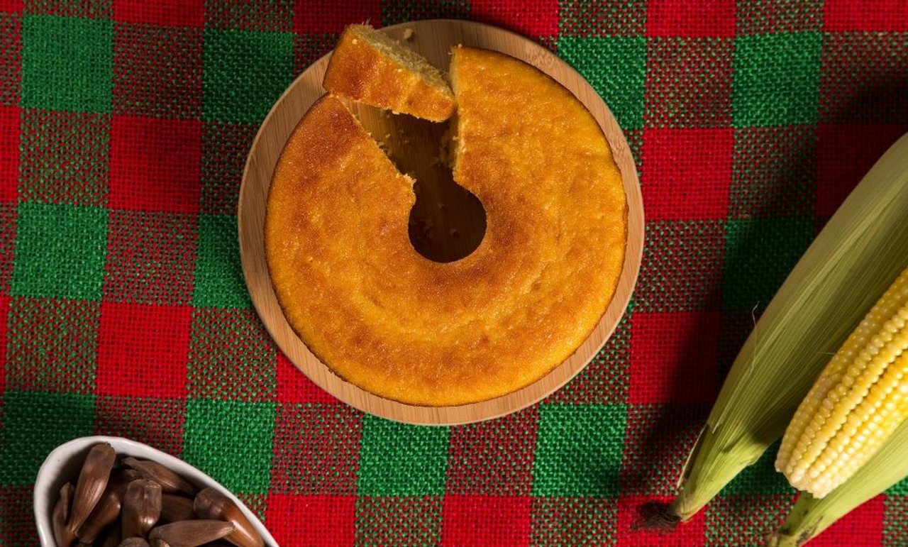 Receita de bolo de milho fit
