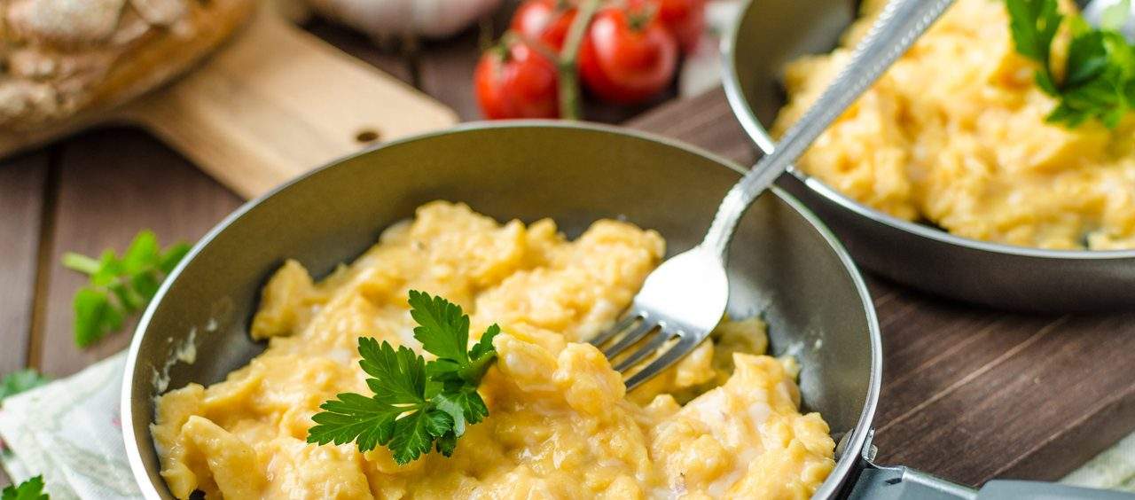 ovos mexidos substitutos saudáveis para o pão