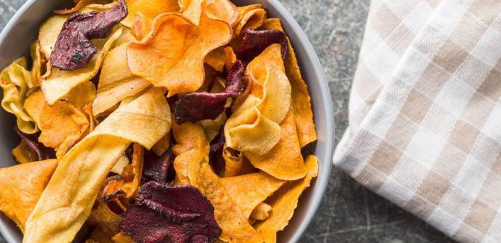 Chips de vegetais são saudáveis?