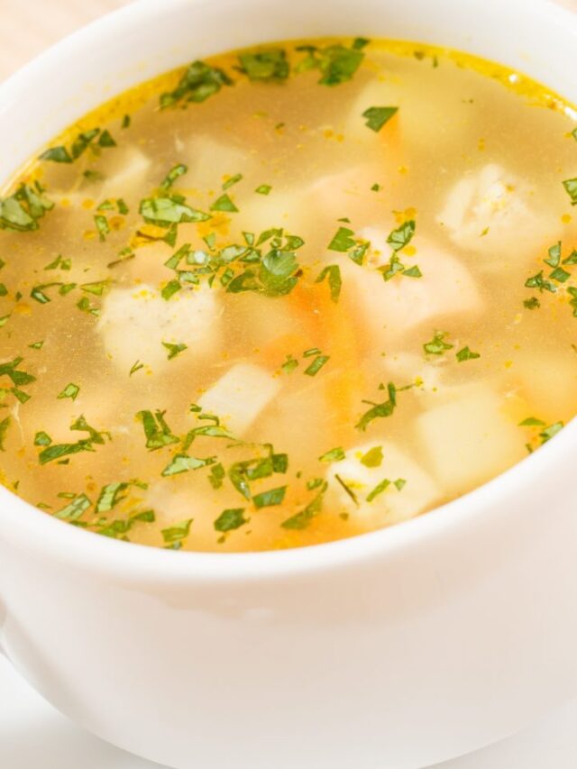 Canja de galinha low carb