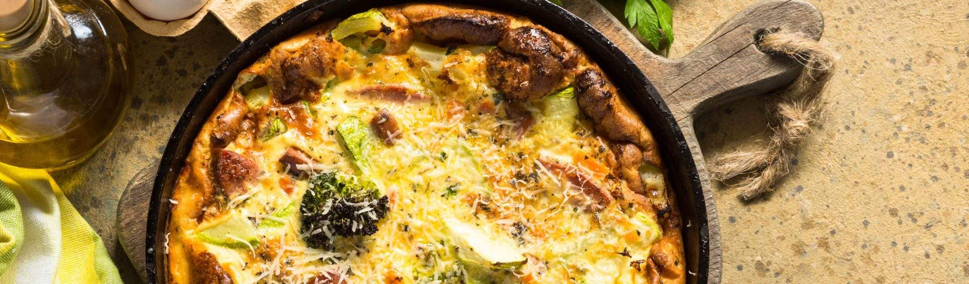 omelete de peru desfiado