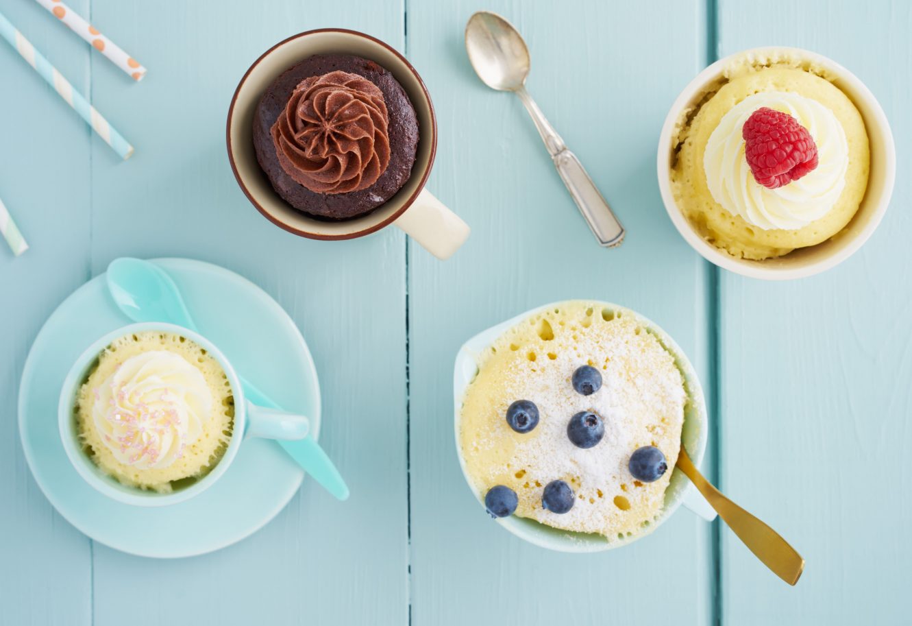 Receitas de bolo de caneca saudável