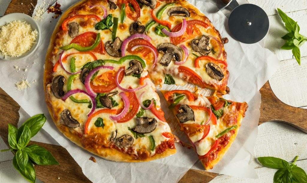 pizza de couve-flor