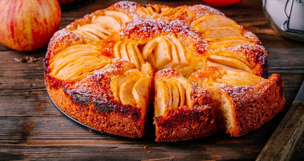 Receita de bolo de maçã sem farinha