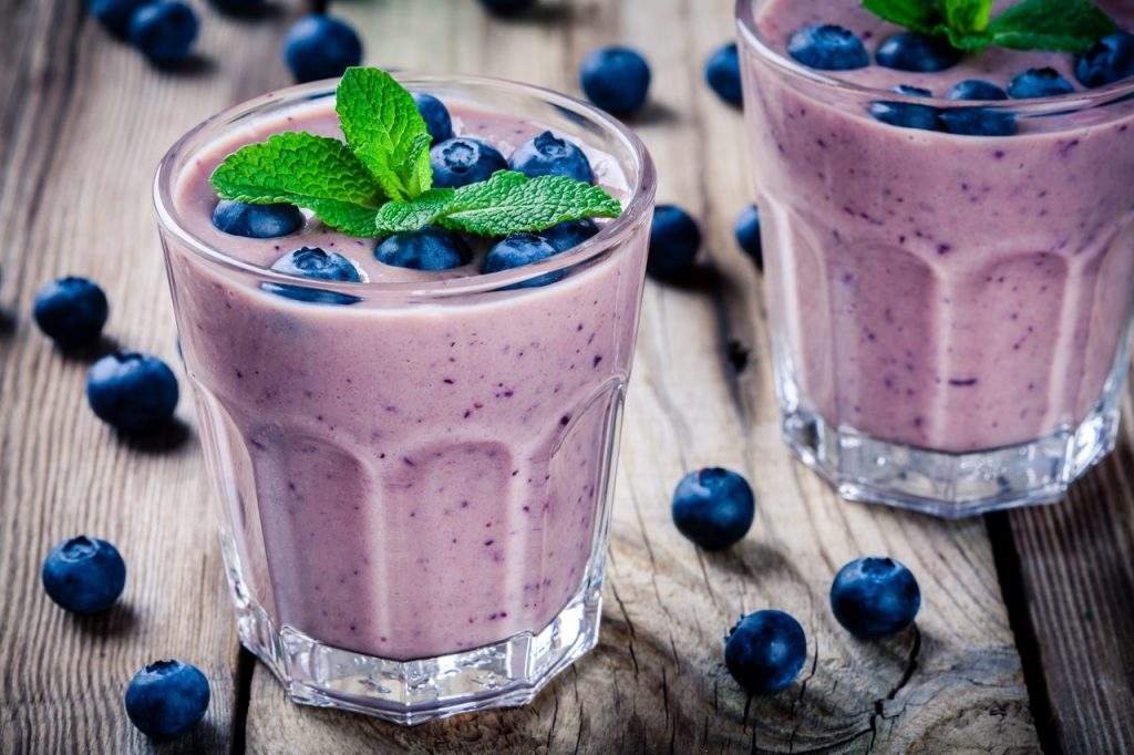 smoothie de blueberry