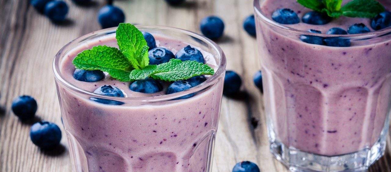 smoothie de blueberry