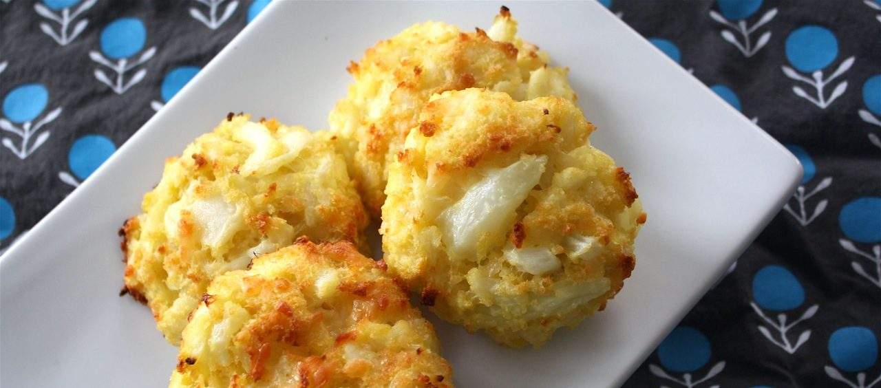 Receitas para fazer com as crianças bolinho de couve-flor