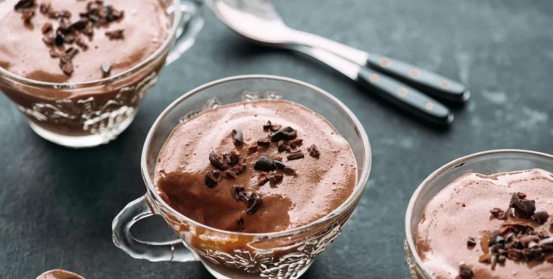 mousse de chocolate low carb sem lactose