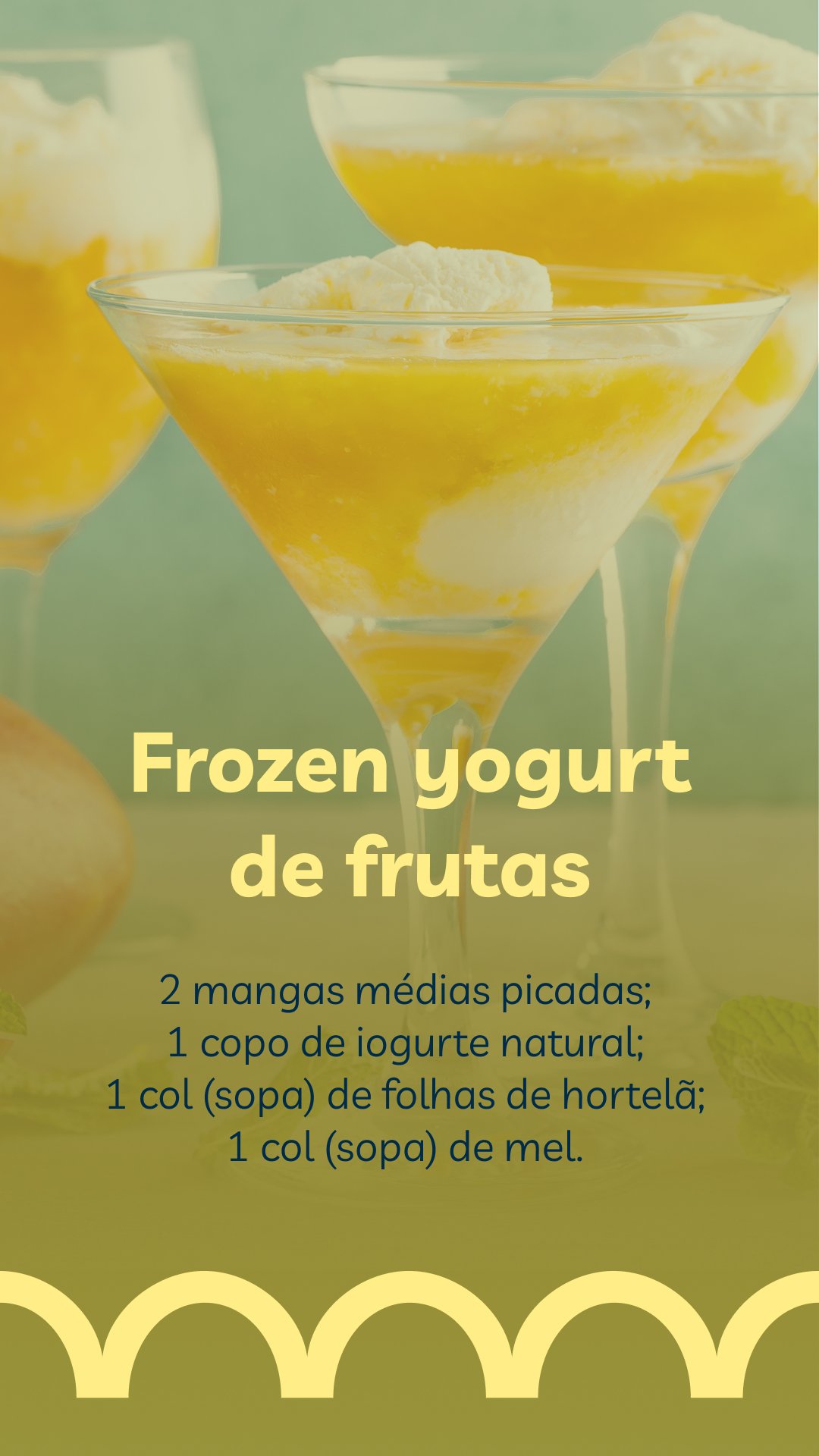 Frozen yogurt de frutas