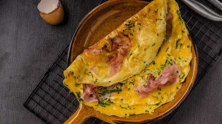 Emagrecer comendo ovo receita de omelete de presunto e queijo