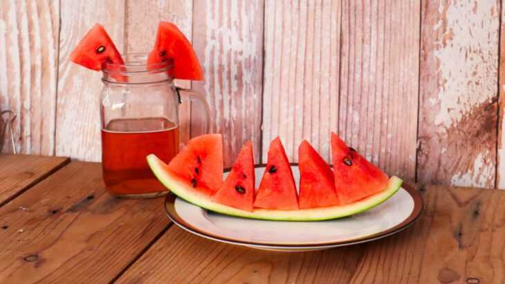 chá de casca de melancia
