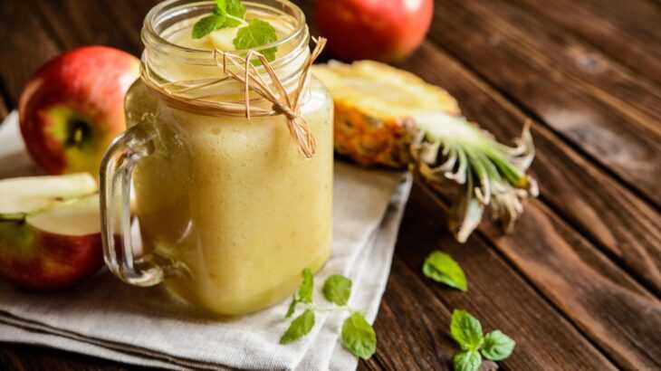 Suco de maçã com abacaxi emagrece