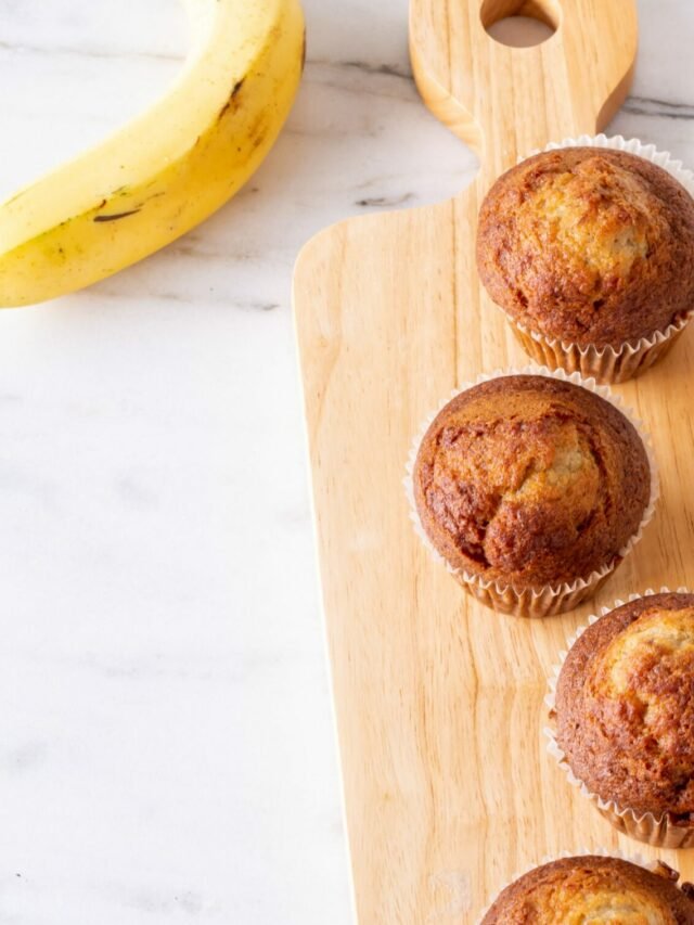 Muffin de banana na air fryer Vitat