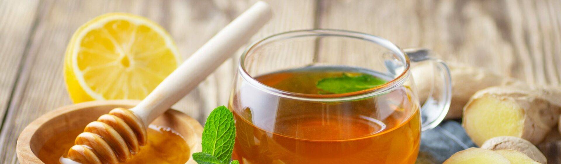 chá para dor de garganta