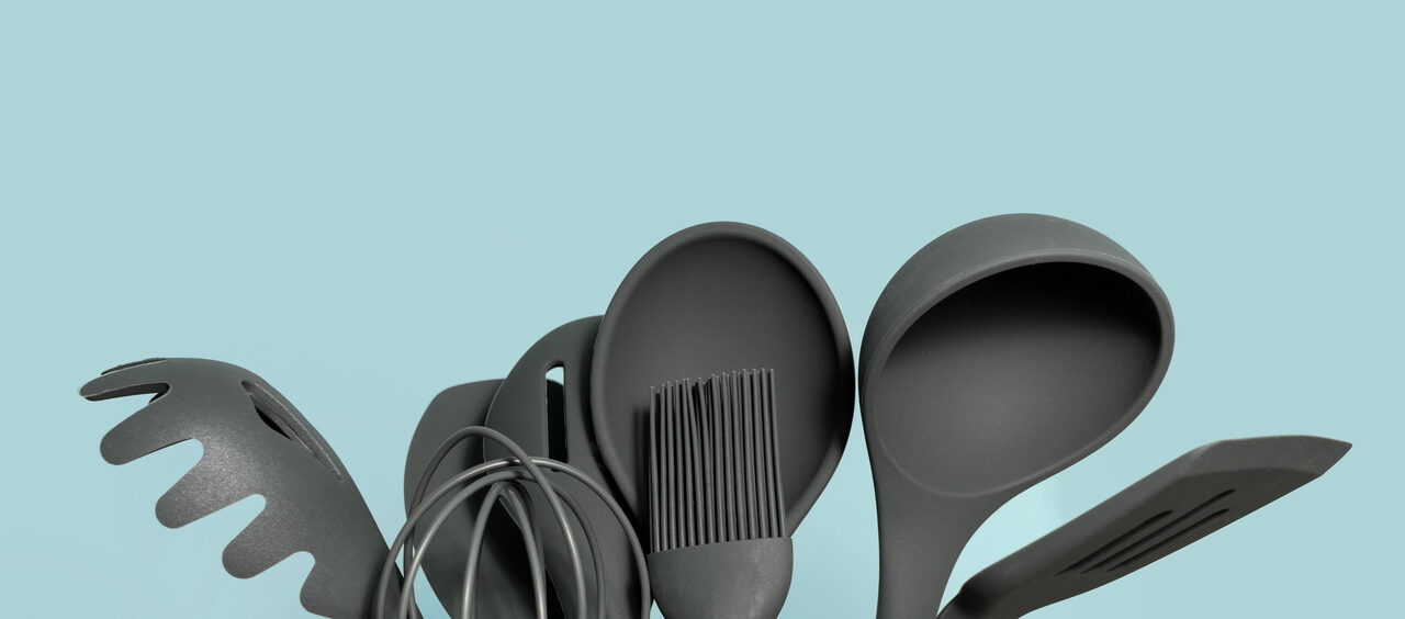 Utensílios de silicone de cozinha