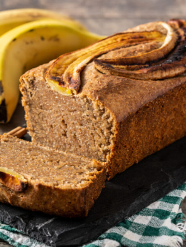 Bolo de banana e farinha de aveia