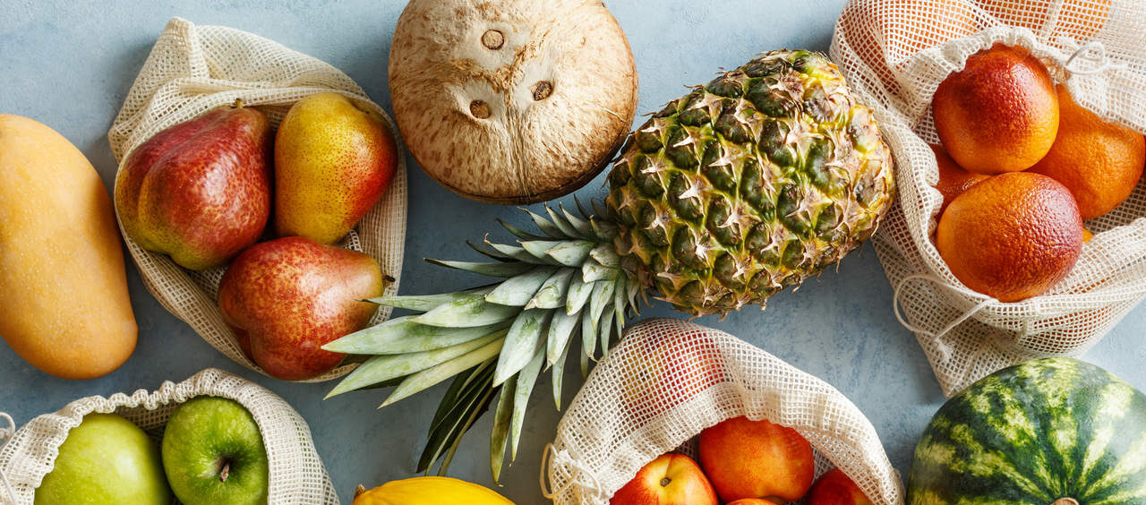 frutas para o lanche da tarde