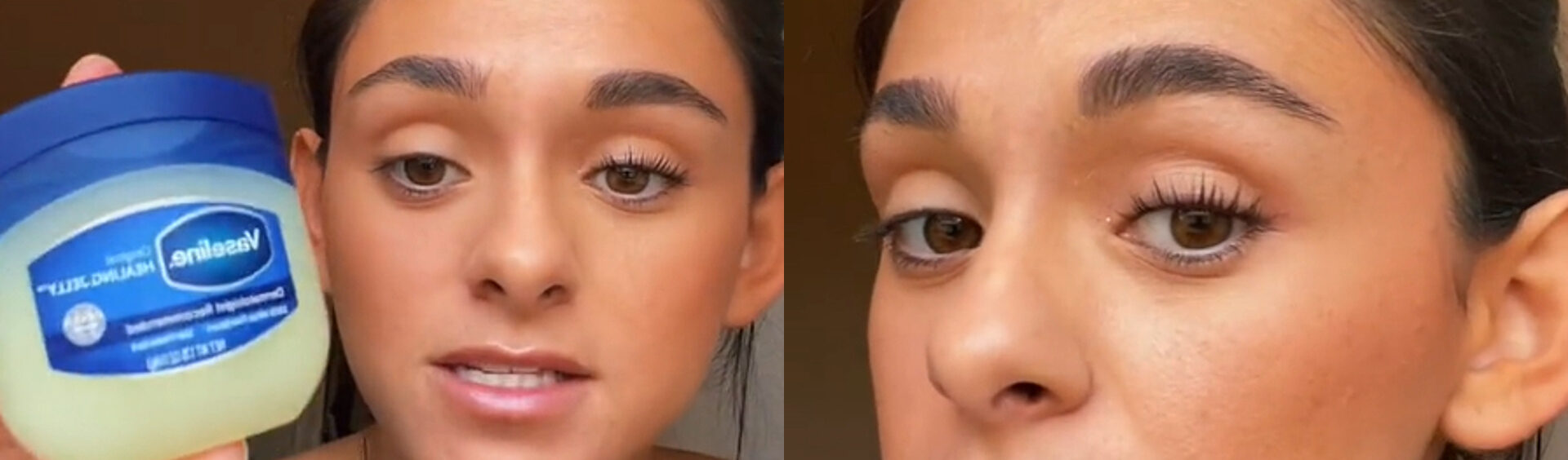 curvar os cílios com vaselina