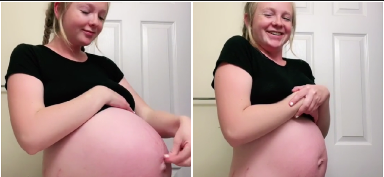 Grávida-esvazia-barriga-em-vídeo-viral