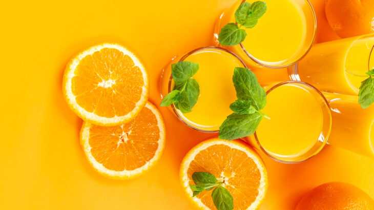 Suco de laranja com hortelã emagrece