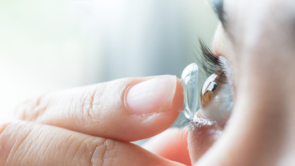 lentes de contato reutilizáveis