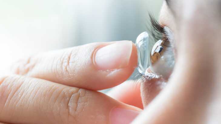 lentes de contato reutilizáveis