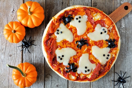 receitas salgadas de halloween