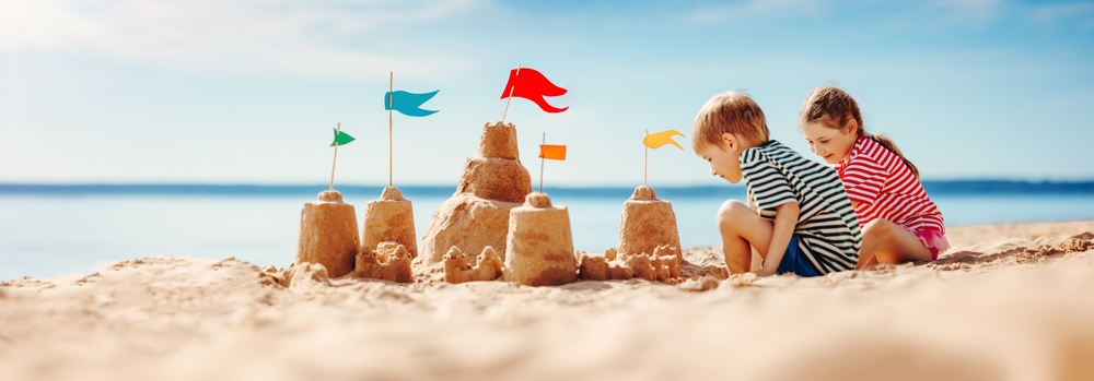 melhor horário para levar as crianças à praia