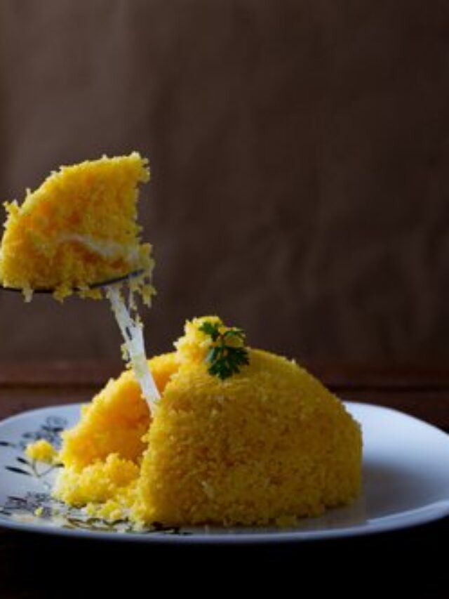Cuscuz nordestino com queijo