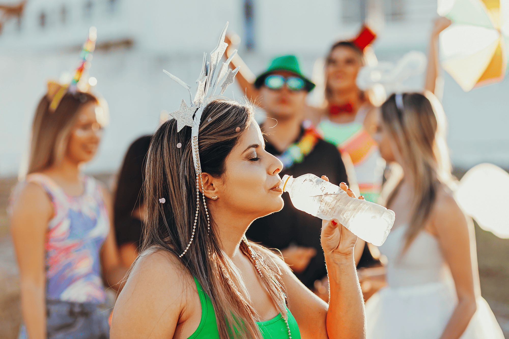 Como manter o corpo hidratado no bloquinho